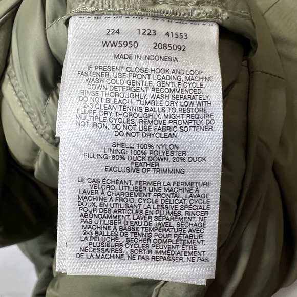 Columbia Women's Size 2X Ardenwood Novelty Down Parka Jacket Green Belt Winter - Picture 11 of 12